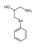 1-amino-3-phenylselanylpropan-2-ol结构式