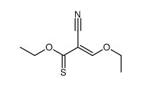 O-ethyl 2-cyano-3-ethoxyprop-2-enethioate Structure