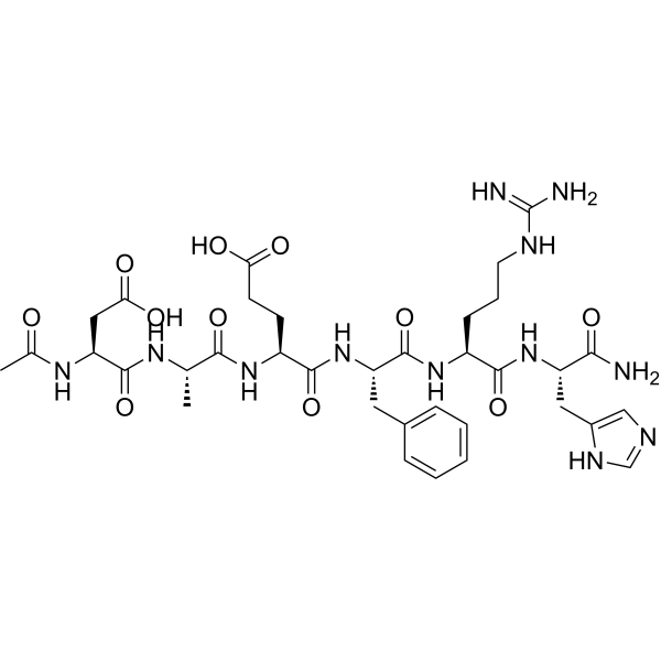 Acetyl-Amyloid β-Protein (1-6) amide trifluoroacetate salt Structure