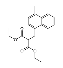 diethyl 2-[(4-methylnaphthalen-1-yl)methyl]propanedioate结构式