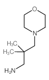 2,2-二甲基-3-吗啉-4-基丙烷-1-胺结构式