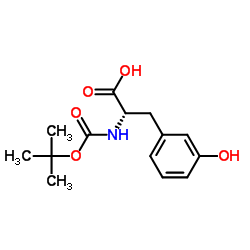 Boc-L-M-酪氨酸结构式