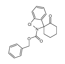 2-(o-Chlorophenyl)-2-((benzyloxycarbonyl)methylamino)cyclohexanone Structure