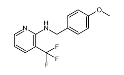 N-(4-甲氧苄基)-3-(三氟甲基)吡啶-2-胺结构式
