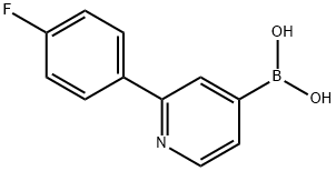 2-(4-Fluorophenyl)pyridine-4-boronic acid结构式