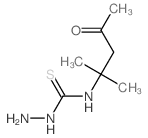 1-amino-3-(2-methyl-4-oxo-pentan-2-yl)thiourea结构式