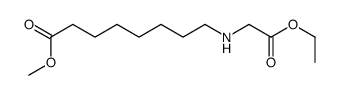 methyl 8-[(2-ethoxy-2-oxoethyl)amino]octanoate结构式