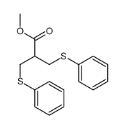 methyl 3-phenylsulfanyl-2-(phenylsulfanylmethyl)propanoate Structure