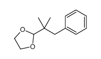 2-(1,1-dimethyl-2-phenylethyl)-1,3-dioxolane结构式