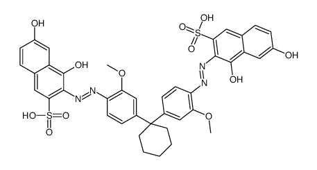 3,3'-[cyclohexylidenebis[(2-methoxy-4,1-phenylene)azo]]bis(4,6-dihydroxynaphthalene-2-sulphonic) acid picture