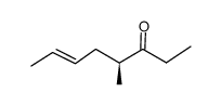 (E)-(S)-4-methyloct-6-en-3-one结构式