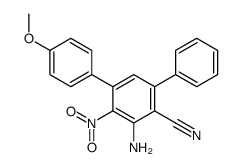 2-amino-4-(4-methoxyphenyl)-3-nitro-6-phenylbenzonitrile Structure