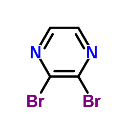 2,3-Dibromopyrazine Structure