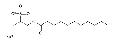 sodium,1-dodecanoyloxypropane-2-sulfonate Structure