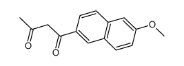 1-(6-甲氧基-2-萘)-1,3-丁二酮结构式