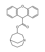 Xanthen-carbonsaeure-(9)-<1-aza-bicyclo<3,3,1>nonyl-(3)-ester>结构式