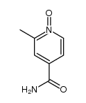 Isonicotinamide, 2-methyl-, 1-oxide (6CI) Structure