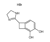 1-(2-imidazolino)-3,4-dihydroxybenzocyclobutane hydrobromide结构式