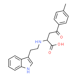 2-([2-(1H-INDOL-3-YL)ETHYL]AMINO)-4-(4-METHYLPHENYL)-4-OXOBUTANOIC ACID Structure