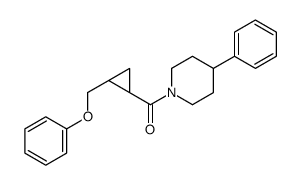 [(1R,2R)-2-(phenoxymethyl)cyclopropyl]-(4-phenylpiperidin-1-yl)methanone Structure