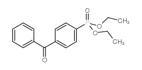 (4-苯甲酰基苯基)-磷酸二乙酯结构式