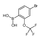 4-Bromo-2-(trifluoromethoxy)phenylboronic acid Structure
