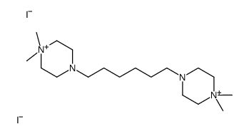 4-[6-(4,4-dimethylpiperazin-4-ium-1-yl)hexyl]-1,1-dimethylpiperazin-1-ium,diiodide Structure