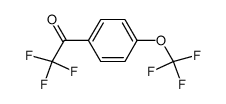 4-Trifluoromethoxy-α,α,α-trifluoroacetophenone结构式