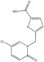 5-[(5-Chloro-2-oxo-1(2H)-pyridinyl)methyl]-2-furoic acid Structure
