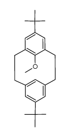 5,13-di-tert-butyl-8-methoxy<2.2>metacyclophane结构式
