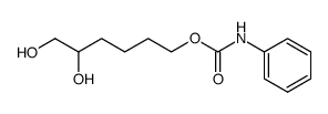 6-O-(phenylcarbmoyl)-1,2,6-hexanetriol结构式