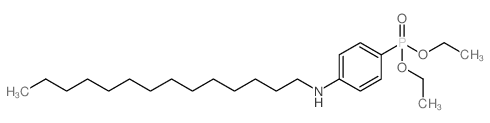 DIETHYL (4-(TETRADECYLAMINO)PHENYL)PHOSPHONATE结构式