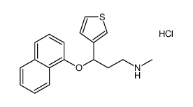 N-methyl-3-(naphthalen-1-yloxy)-3-(thiophen-3-yl)propan-1-amine hydrochloride Structure