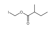 iodomethyl 2-methylbutanoate结构式