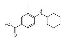 4-(Cyclohexylamino)-3-iodobenzoic acid Structure