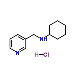 N-(3-Pyridinylmethyl)cyclohexanamine hydrochloride (1:1) Structure