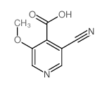 3-氰基-5-甲氧基异烟酸结构式