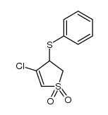 4-chloro-3-(phenylthio)-2-sulfolene Structure