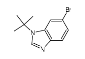 6-bromo-1-tert-butyl-1H-benzoimidazole结构式