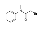 2-bromo-N-methyl-N-(3-methylphenyl)acetamide Structure