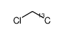 Chloroethane-2-13C结构式