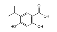 2,4-二羟基-5-异丙基苯甲酸结构式