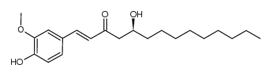 (S,E)-5-hydroxy-1-(4-hydroxy-3-methoxyphenyl)tetradec-1-en-3-one结构式