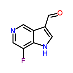 7-Fluoro-5-azaindole-3-carboxaldehyde structure