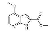 4-甲氧基-1H-吡咯并[2,3-B]吡啶-2-羧酸甲酯结构式