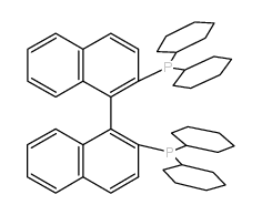 1,1'-(1S)-[1,1'-Binaphthalene]-2,2'-diylbis[1,1-dicyclohexyl]-phosphine Structure