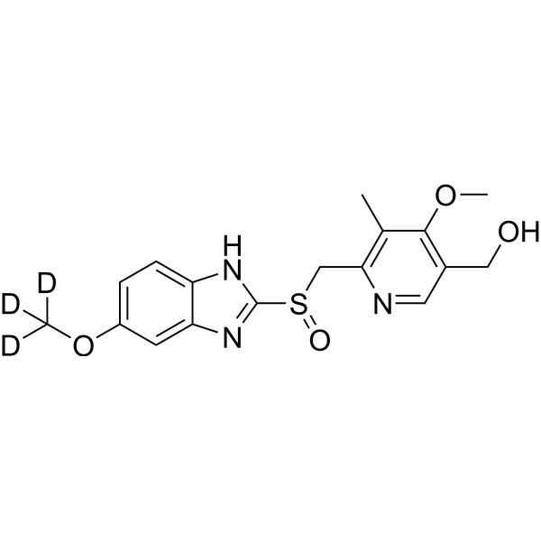 5-Hydroxyomeprazole-d3-1结构式
