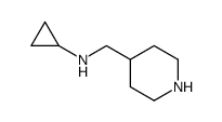 环丙基-哌啶-4-甲基-胺结构式