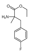 ethyl (2S)-2-amino-3-(4-fluorophenyl)-2-methylpropanoate结构式