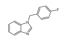 1-[(4-fluorophenyl)methyl]-1H-benzimidazole Structure